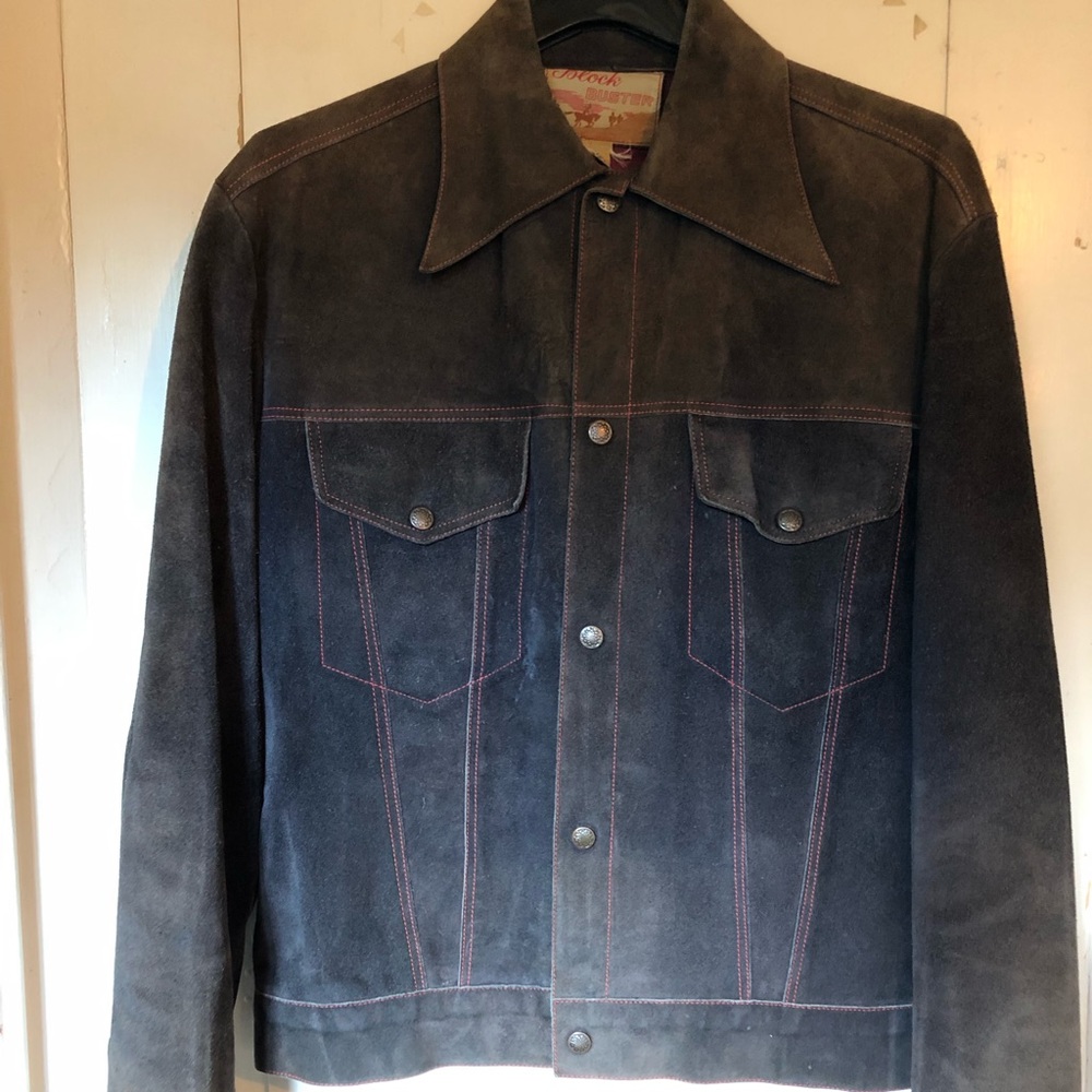 Lined leather welders jacket - vintage